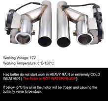 Load image into Gallery viewer, Performance Exhaust System - 2.5" Stainless Steel Pipe Kit with Electric Valve