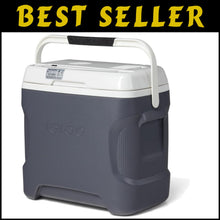 Load image into Gallery viewer, Quiet 12V Electric Cooler - Iceless Portable Fridge with Spacious 28 Qt Capacity