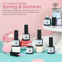 Load image into Gallery viewer, High-Quality Pastel Gel Nail Polish Kit - 6 Dreamy Colors, Long-Lasting &amp; Safe
