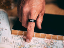 Load image into Gallery viewer, Stainless Steel Stoic Virtues Ring - Daily Reminder of Wisdom, Courage &amp; Justice