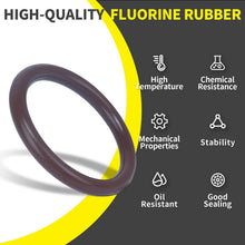 Load image into Gallery viewer, High-Temperature 386 PCS Viton O Ring Set - 30 Metric Sizes, Brown Fluorocarbon