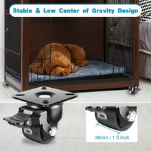 Load image into Gallery viewer, 2200 LB Load Capacity Heavy Duty Casters with Brake - Set of 4 Industrial Wheels