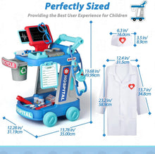 Load image into Gallery viewer, Multifunctional Kids Doctor Set with Cart and Accessories - Educational Toys