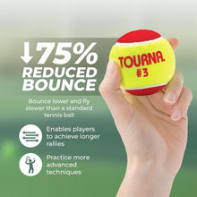 Load image into Gallery viewer, Youth Tennis Balls 60 Pack - Stage 3 Red and Yellow for Skill Development