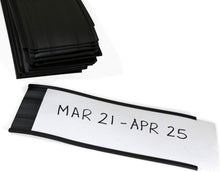 Load image into Gallery viewer, 25-Pack 3x8 Inch Magnetic 'C' Channel Label Holders for Efficient Organization