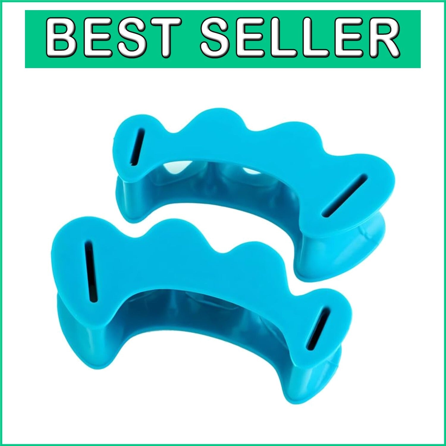 Doctor-Approved Aqua Toe Spacers - Large Unisex for Pain Relief and Alignment