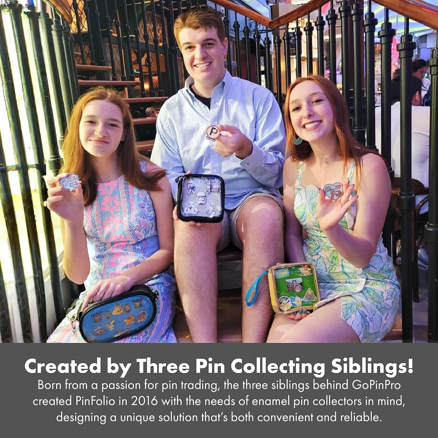 Trendy Black & Red Pin Storage Bag - Organize Up to 150 Enamel Pins Effortlessly