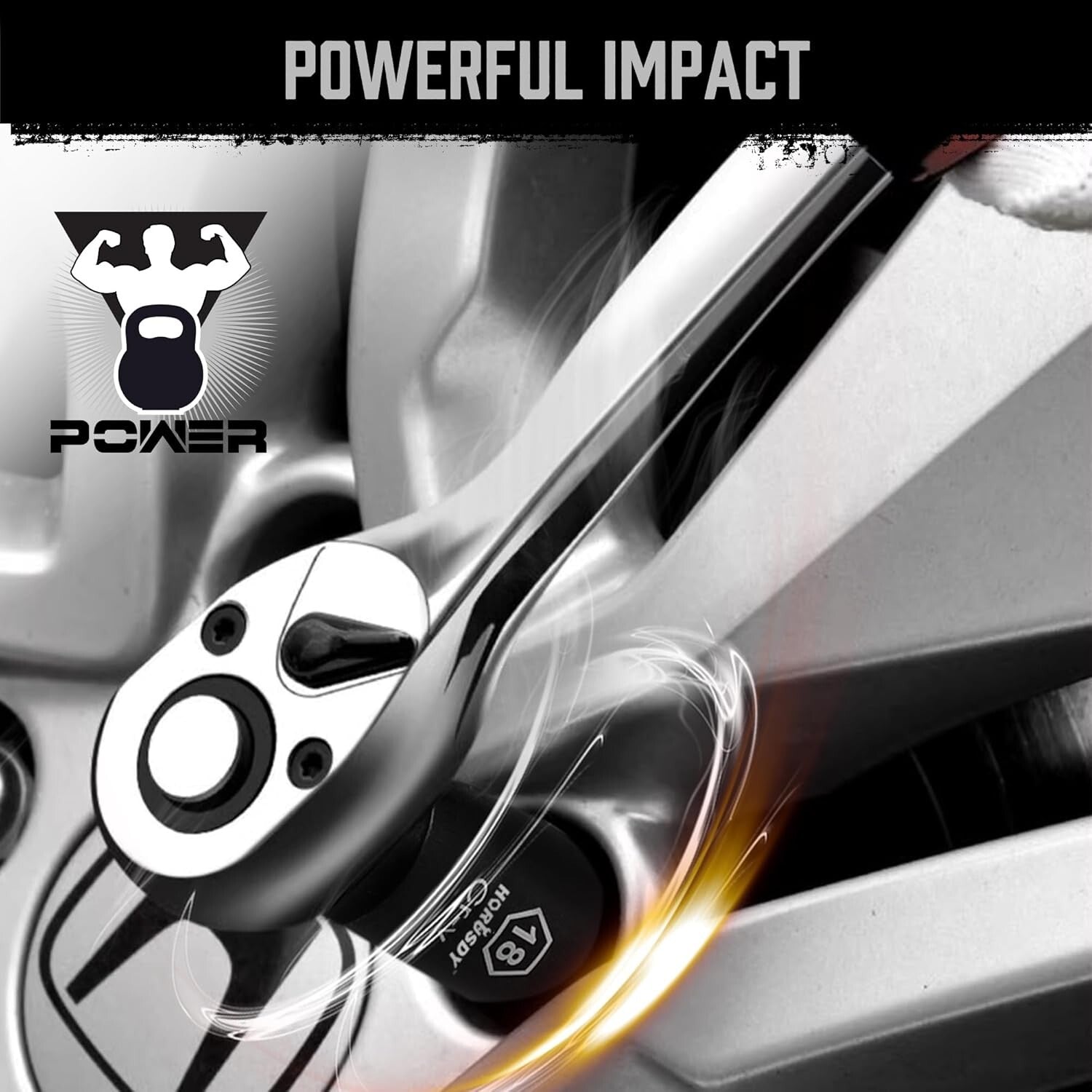 Corrosion-Resistant 20-Pc Impact Socket Set (10-24mm) with Custom Storage