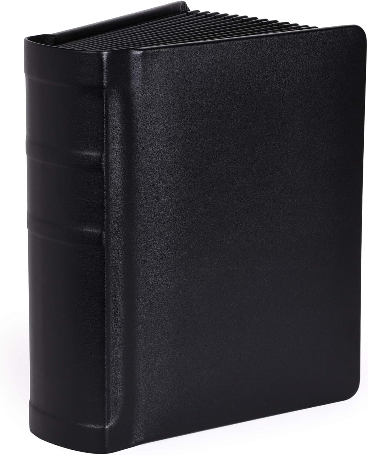 Elegant 5x7 Leatherette Photo Album for Weddings - 15 Pages in Black