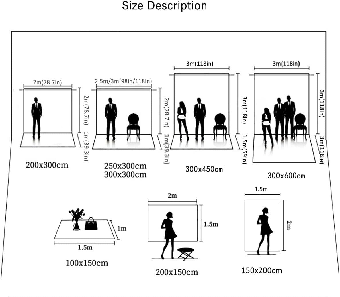 6.5x10ft Gray Abstract Photography Backdrop - Perfect for Portraits & Parties