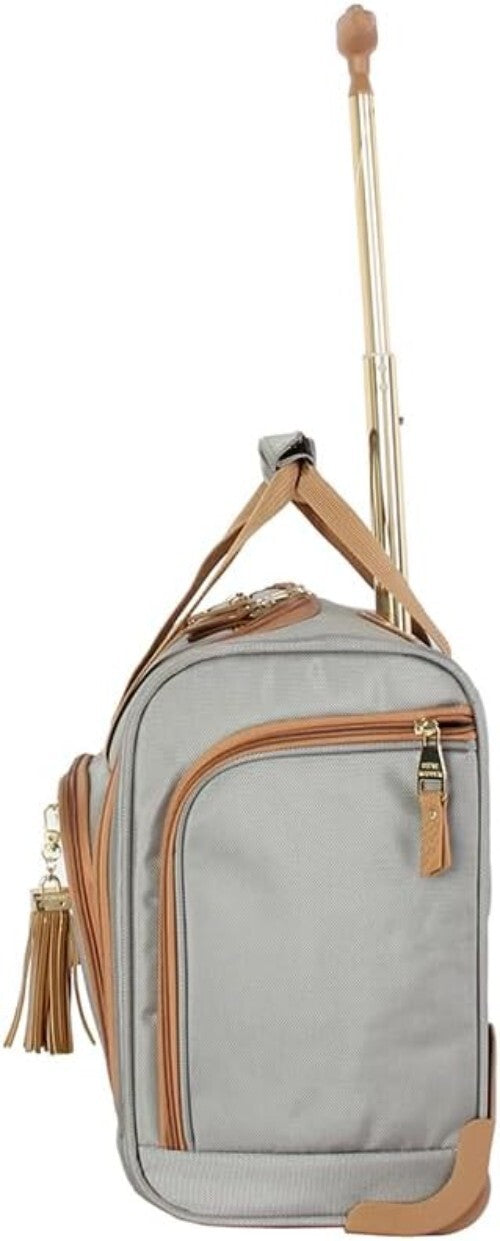 Lightweight Rolling Suitcase with 2 Wheels - Underseat Travel Bag for Women