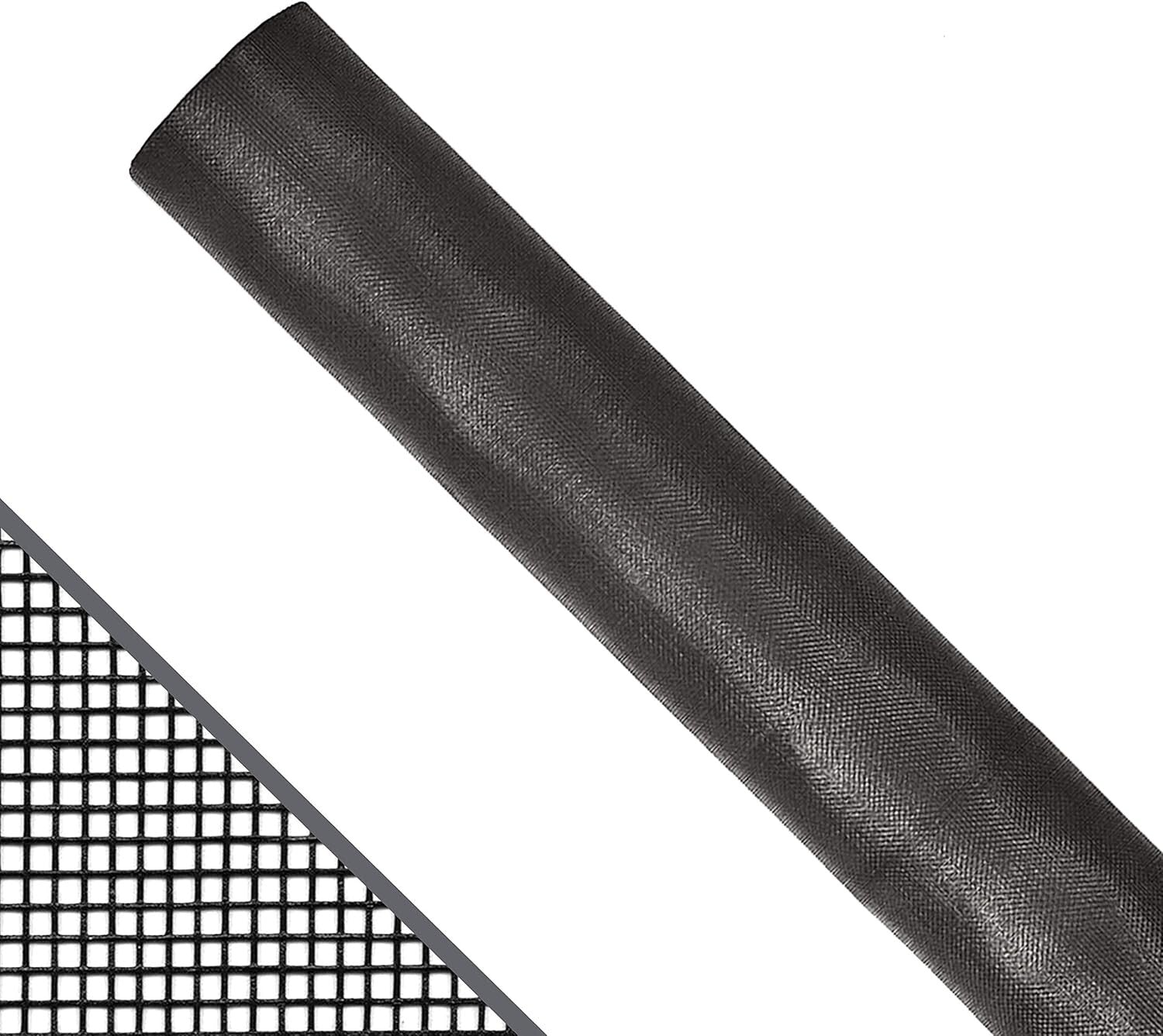 DIY Charcoal Fiberglass Bug Screen Replacement - 36" x 100' Roll by Saint-Gobain