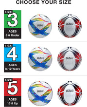 Load image into Gallery viewer, Official Size Soccer Balls with Unique Graphics - Durable 24 Pack for Teams