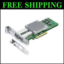 Load image into Gallery viewer, 10Gb PCI-E NIC Broadcom Dual SFP+ Port Ethernet Adapter for Windows/Linux/VMware