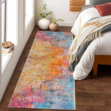 Load image into Gallery viewer, Non-Slip Machine Washable 2x6 Abstract Throw Runner Rug for Indoor Spaces