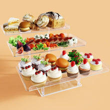 Load image into Gallery viewer, Acrylic Buffet Dessert Risers - 3-Tier Cake Stand for Tea Parties &amp; More