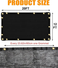 Load image into Gallery viewer, Breathable and Tear-Resistant Shade Cloth 12x20 ft - Perfect for Outdoor Gardens
