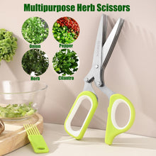 Load image into Gallery viewer, Multipurpose Kitchen Shears &amp; Herb Scissors Set – Professional Grade in Burgundy