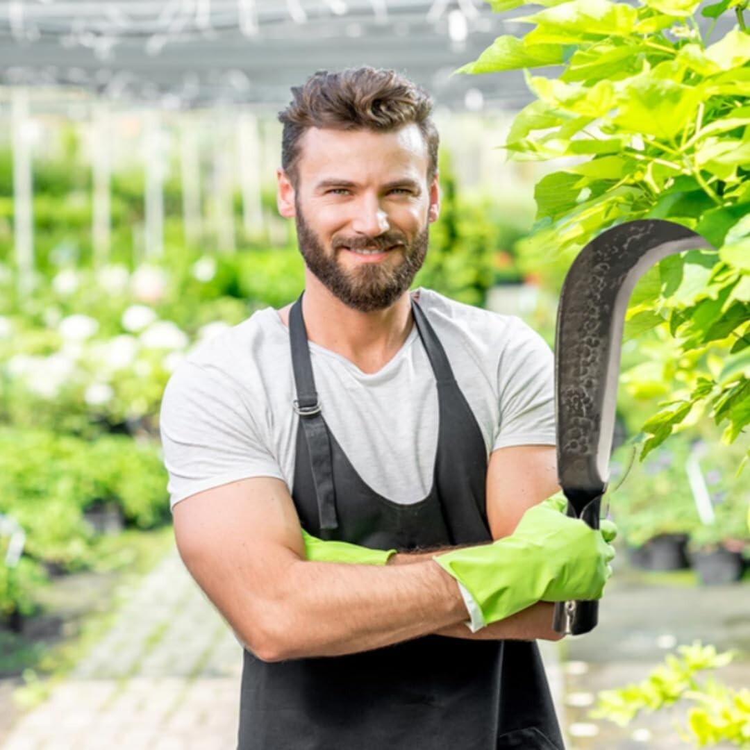 Ergonomic Billhook Sickle Knife - Heavy Duty Tool for Garden and Brush Clearing