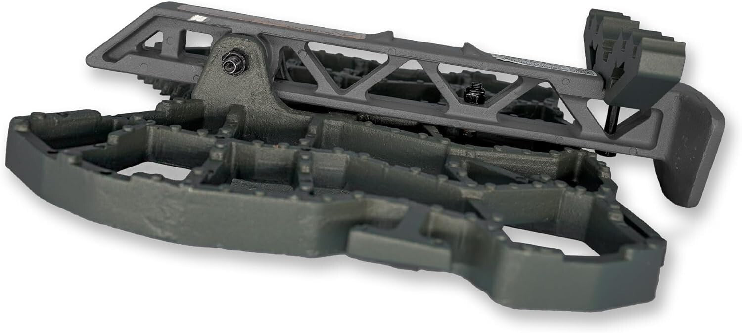 Durable Adjustable Tree Saddle Hunting System with Cast Aluminum and Gear Points