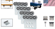 Load image into Gallery viewer, Versatile 4PCS 8-Wheel Trolley Roller Assembly for Strut Channels – Heavy Load