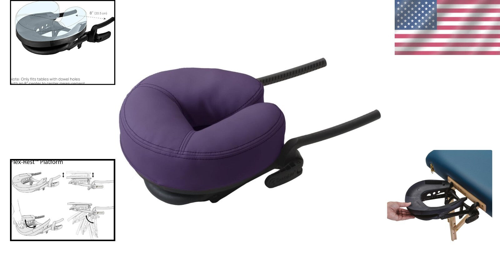 Lightweight Portable Massage Cradle with Strata Memory Foam for Ultimate Comfort