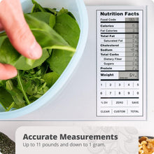 Load image into Gallery viewer, Precision Nutrition Scale for Accurate Meal Planning &amp; Macro Counting - Silver