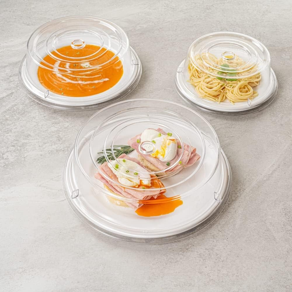 10 Shatterproof Polycarbonate Plate Covers - 11