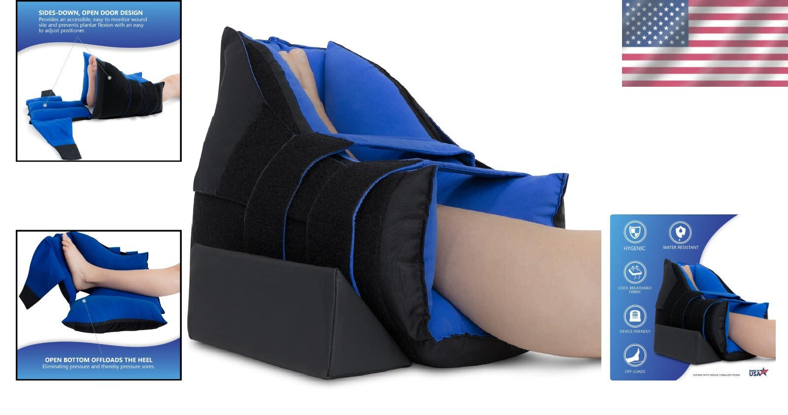 Breathable and Water-Resistant Heel Protectors with Adjustable Wedge for Comfort