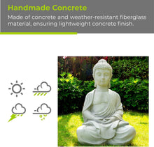 Load image into Gallery viewer, Calming 25.6" Freestanding Sitting Buddha Statue - Perfect Garden Centerpiece