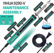 Load image into Gallery viewer, Solder Removal Pump &amp; Electric Iron with Multi-Size Nozzles for Efficient Repair