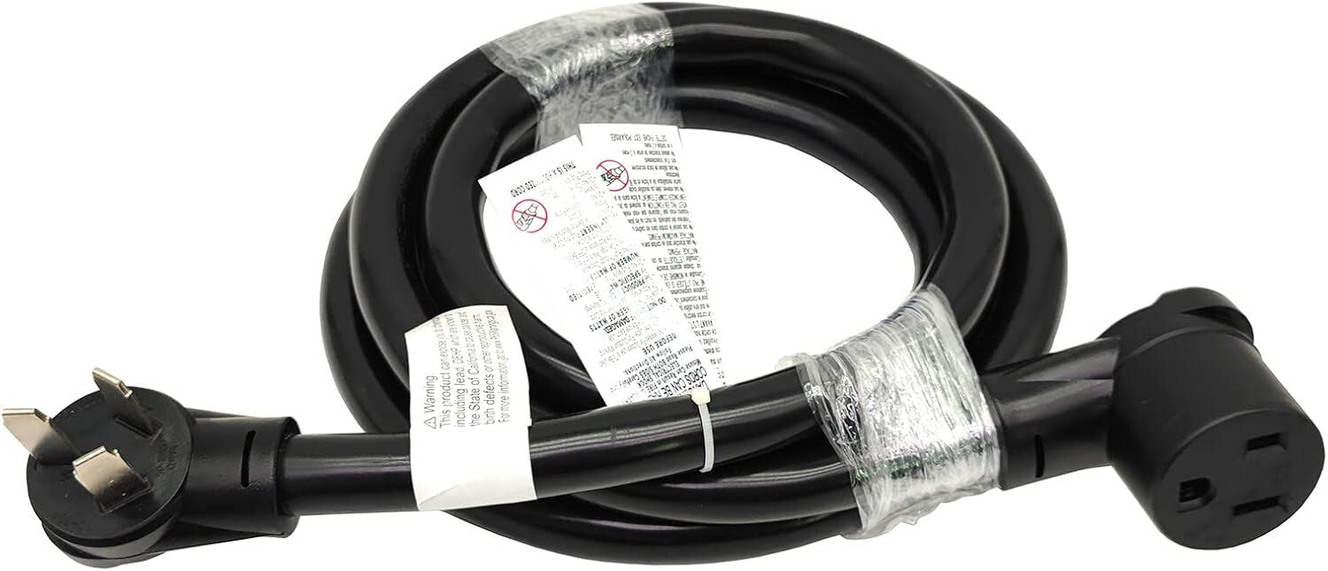 10FT Heavy-Duty Adapter Cord: NEMA 10-50P to 6-50R - 50A 250V Power Connector