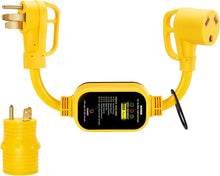 Load image into Gallery viewer, Surge Protection RV Adapter: 50 Amp to 30 Amp with Circuit Analyzer &amp; Plugin
