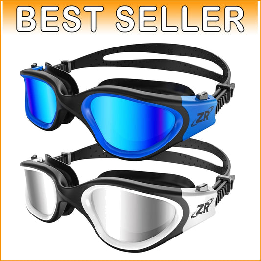 Durable Lightweight Polarized Swim Goggles with Anti-Fog & Ergonomic Design