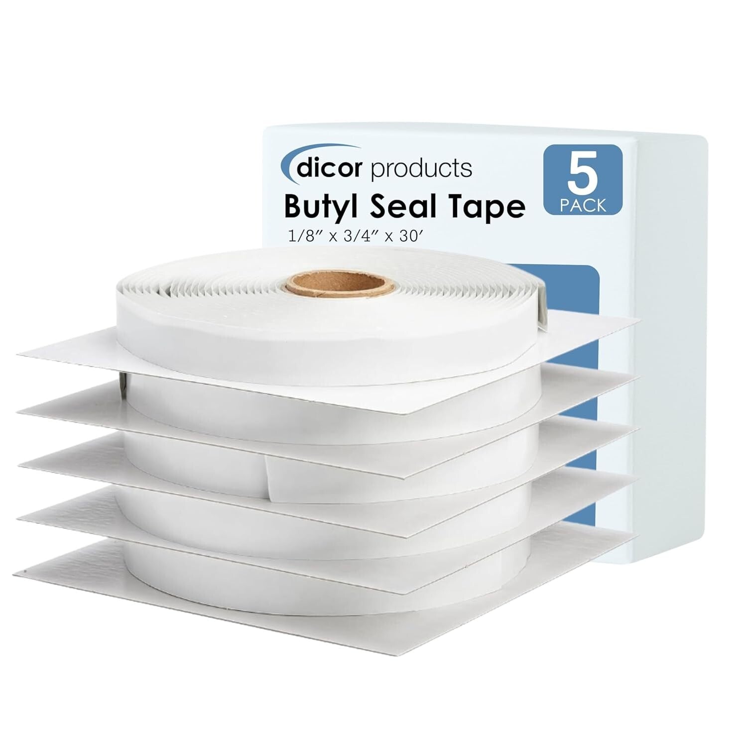 High-Tack Butyl Seal Tape - Ideal for RV and Trailer Sealing - 5 Rolls 30' Each