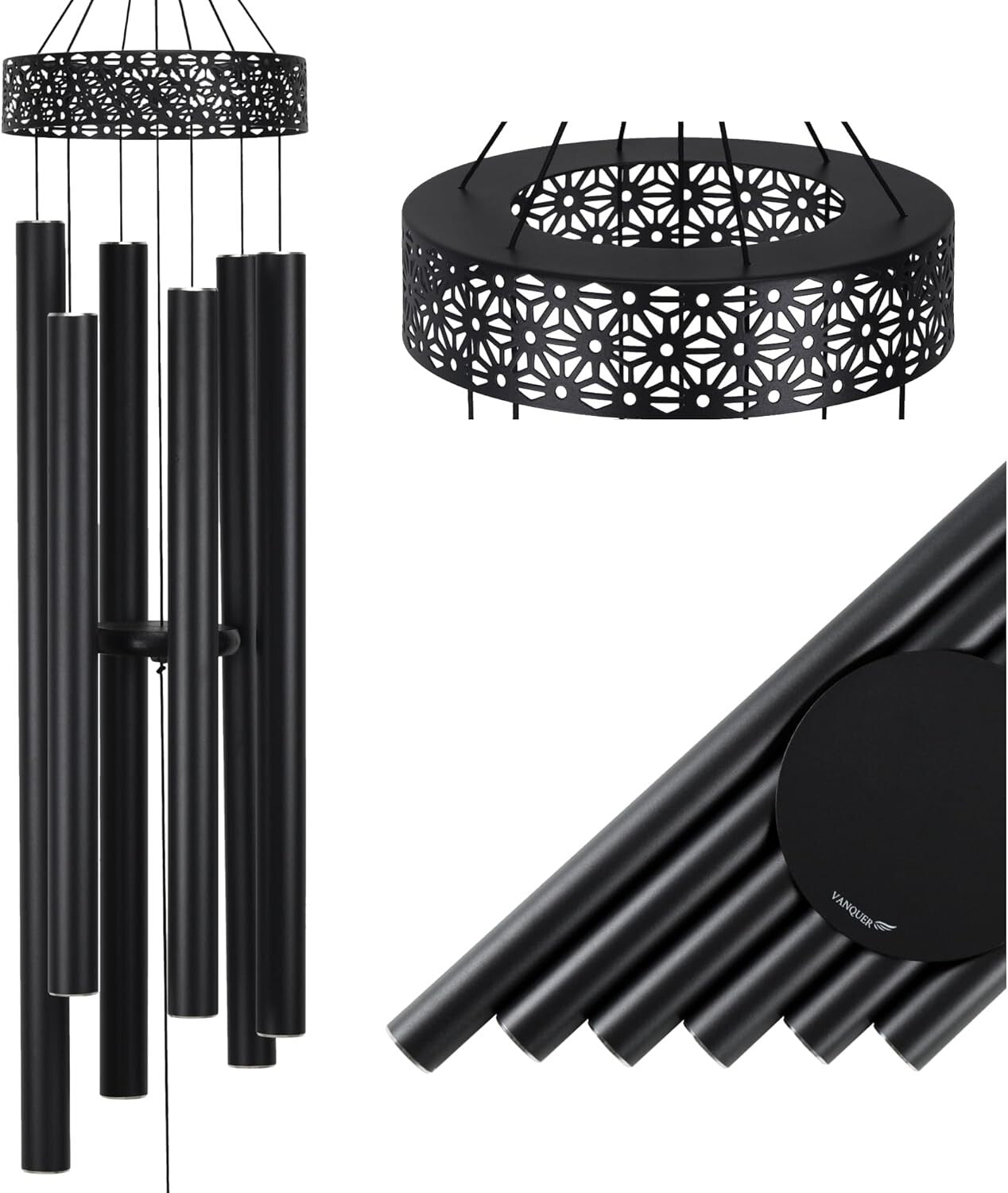 Deep Tone Memorial Wind Chimes - Extra Large 58'' Outdoor Gift for Loved Ones