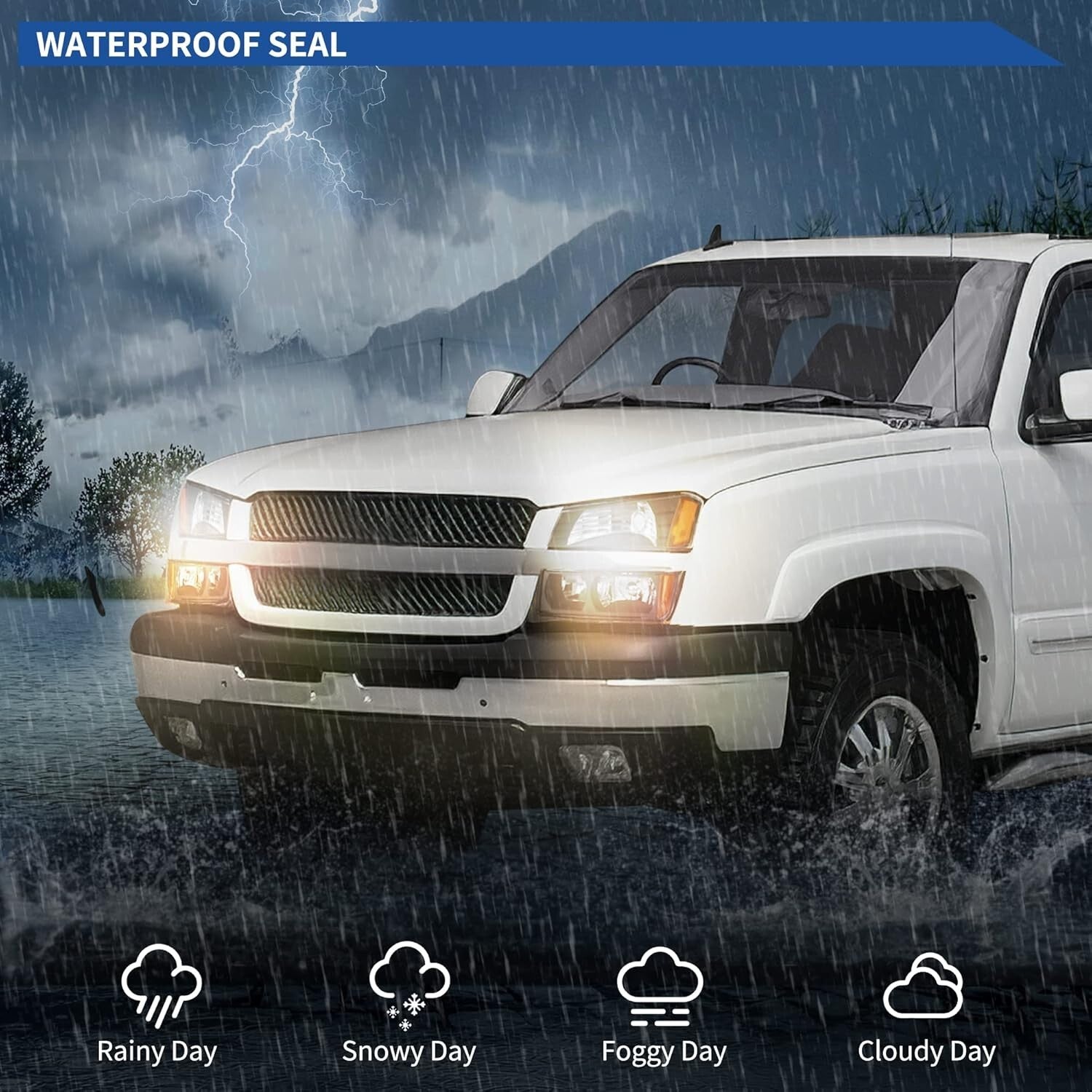 Enhanced Visibility Headlight Assembly for Chevy Avalanche 2002-2006 - Easy Fit