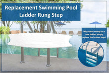 Load image into Gallery viewer, Premium Quality Replacement Steps for Above-Ground Pool Ladders - 3 White Rungs