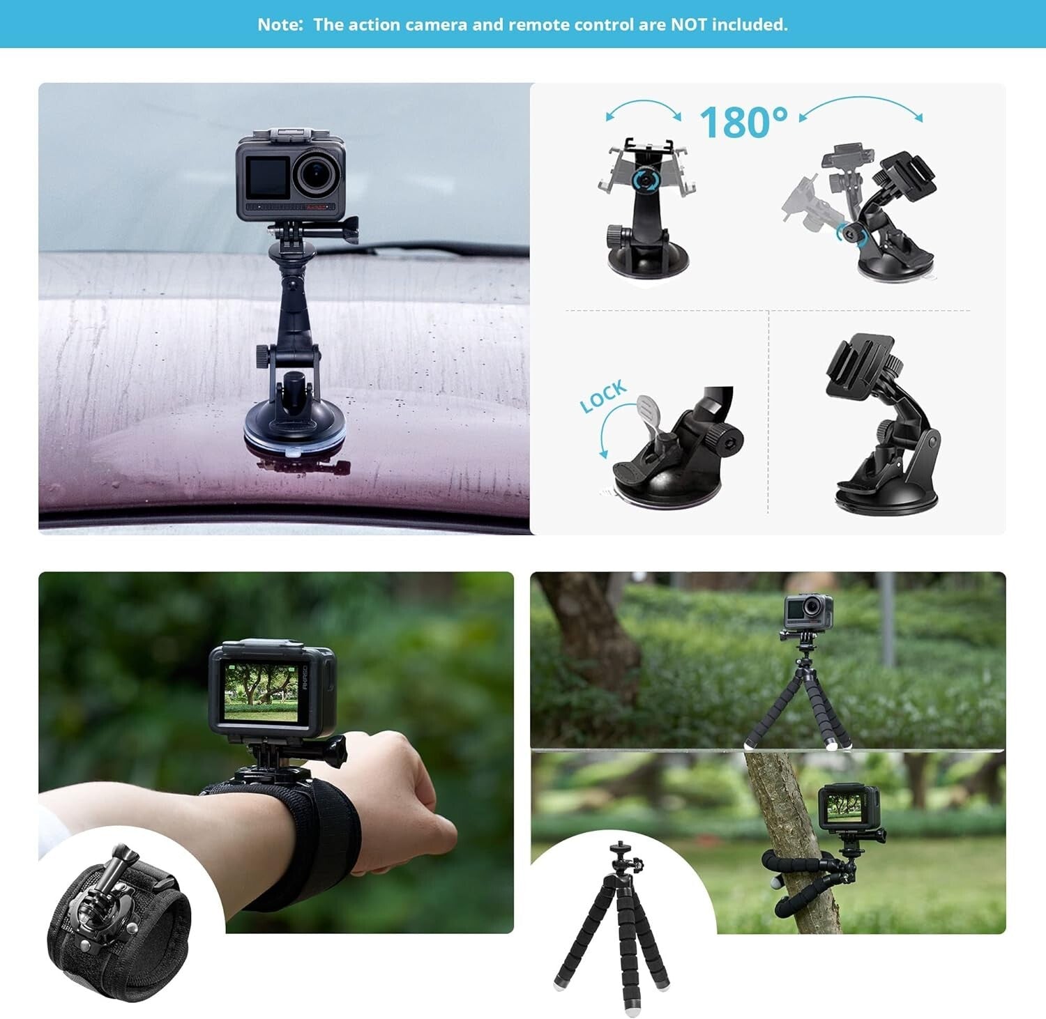 60 in 1 Action Camera Accessories Kit for GoPro Hero & More - All-in-One Solu...