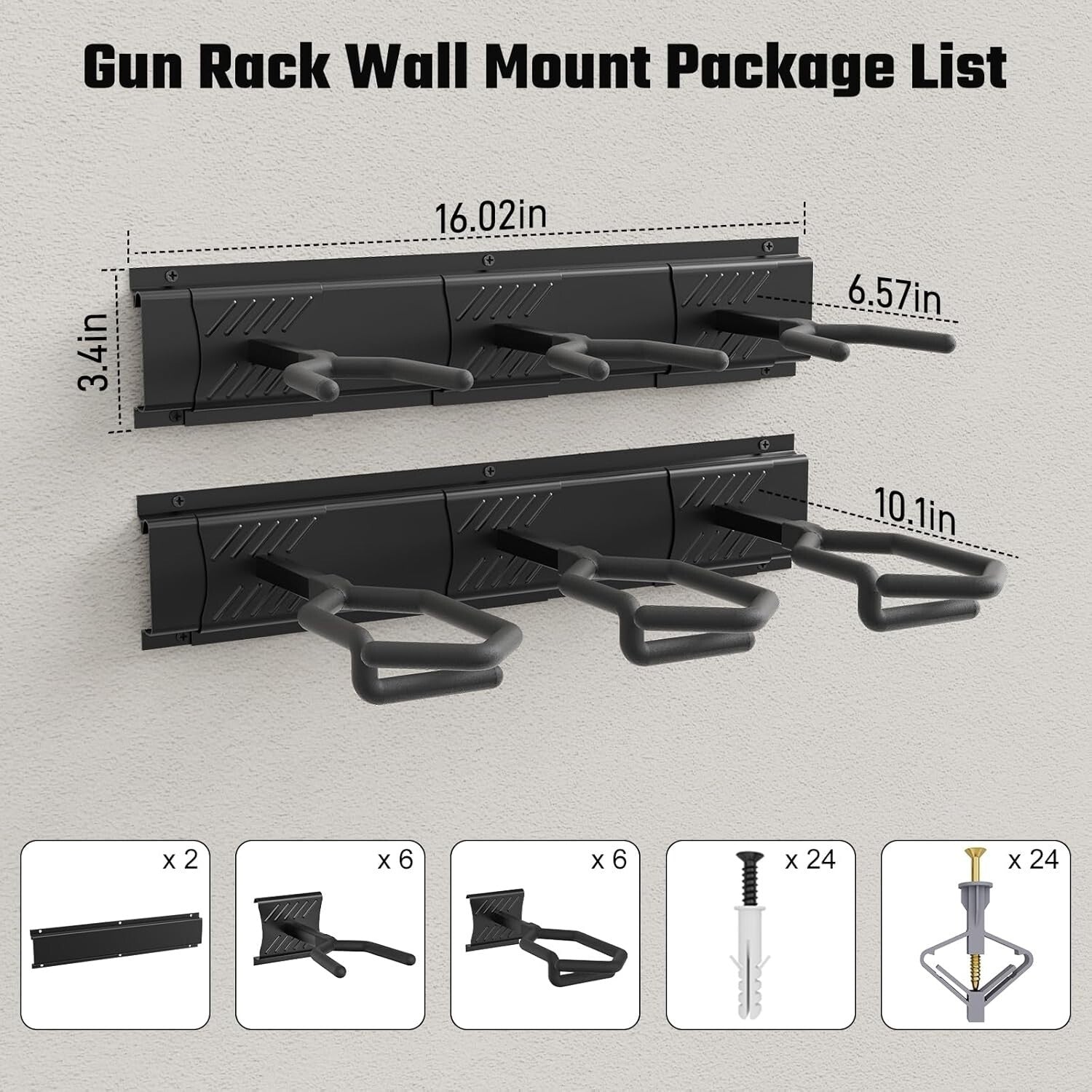 Universal Compatibility Gun Rack for Rifles - Durable Indoor Display Stand