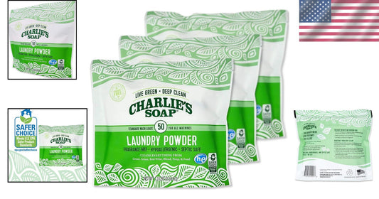 150 Loads of Organic Unscented Laundry Powder - Gentle for the Whole Family