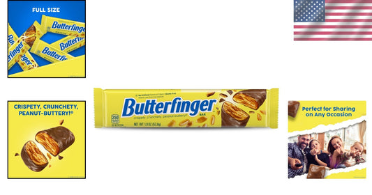 Individually Wrapped Chocolatey Peanut-Buttery Bars - Perfect for Sharing