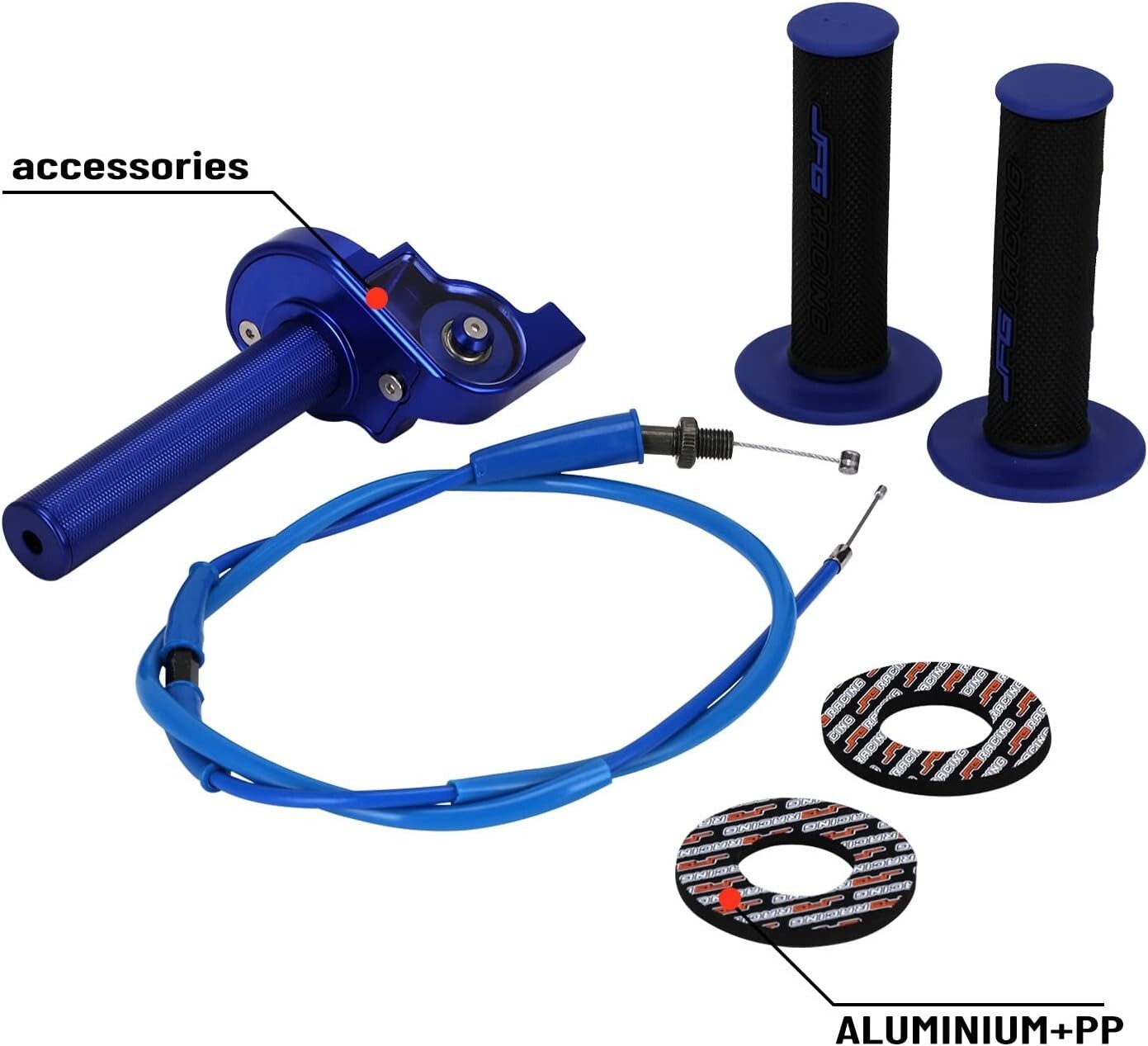 Transparent 7/8" Twist Throttle Assembly for Dirt Pit Bike & ATV Performance