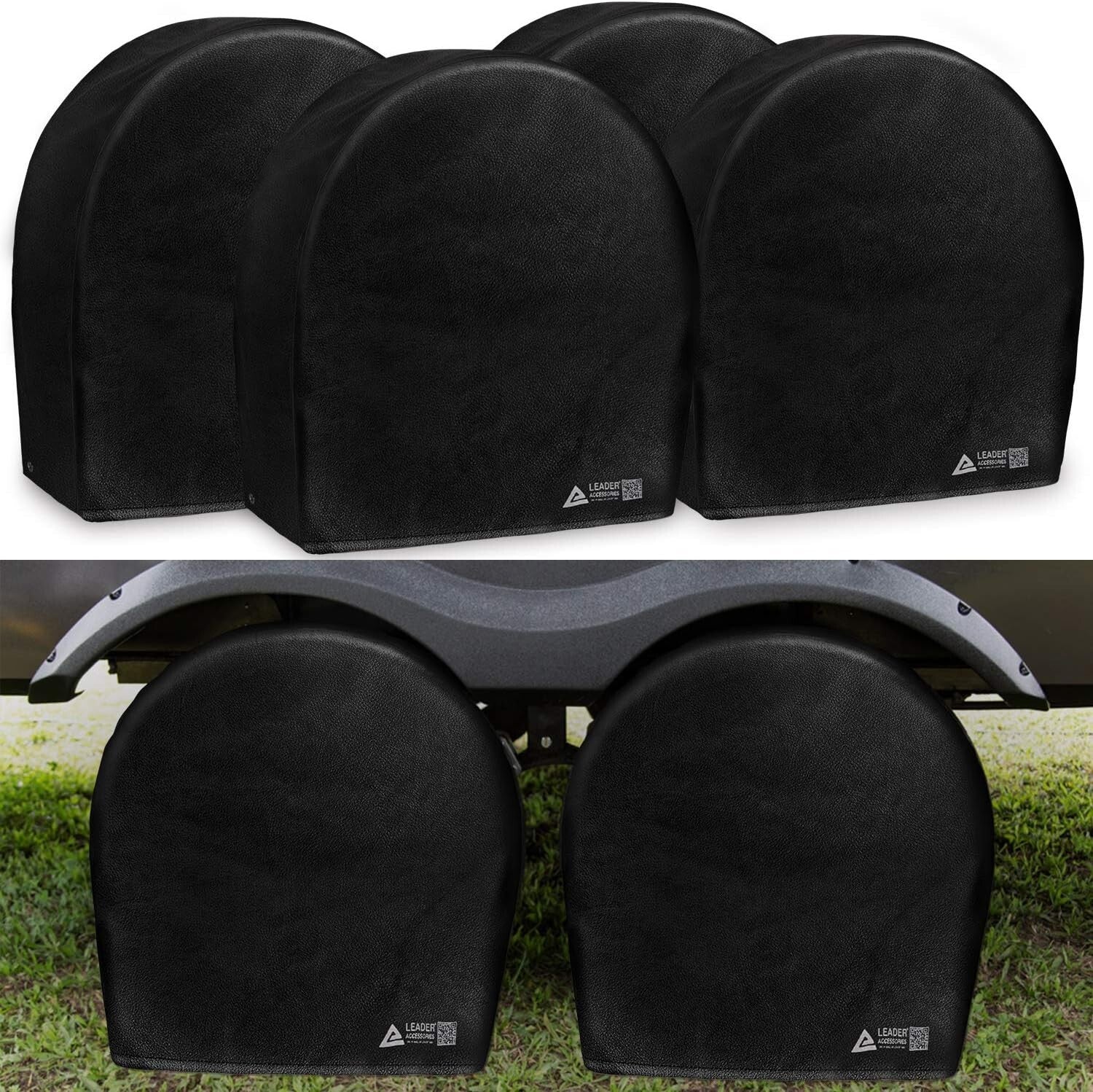 Elasticized Tire Covers for 29.25-31.75 Inch Wheels - Heavy-Duty & Waterproof