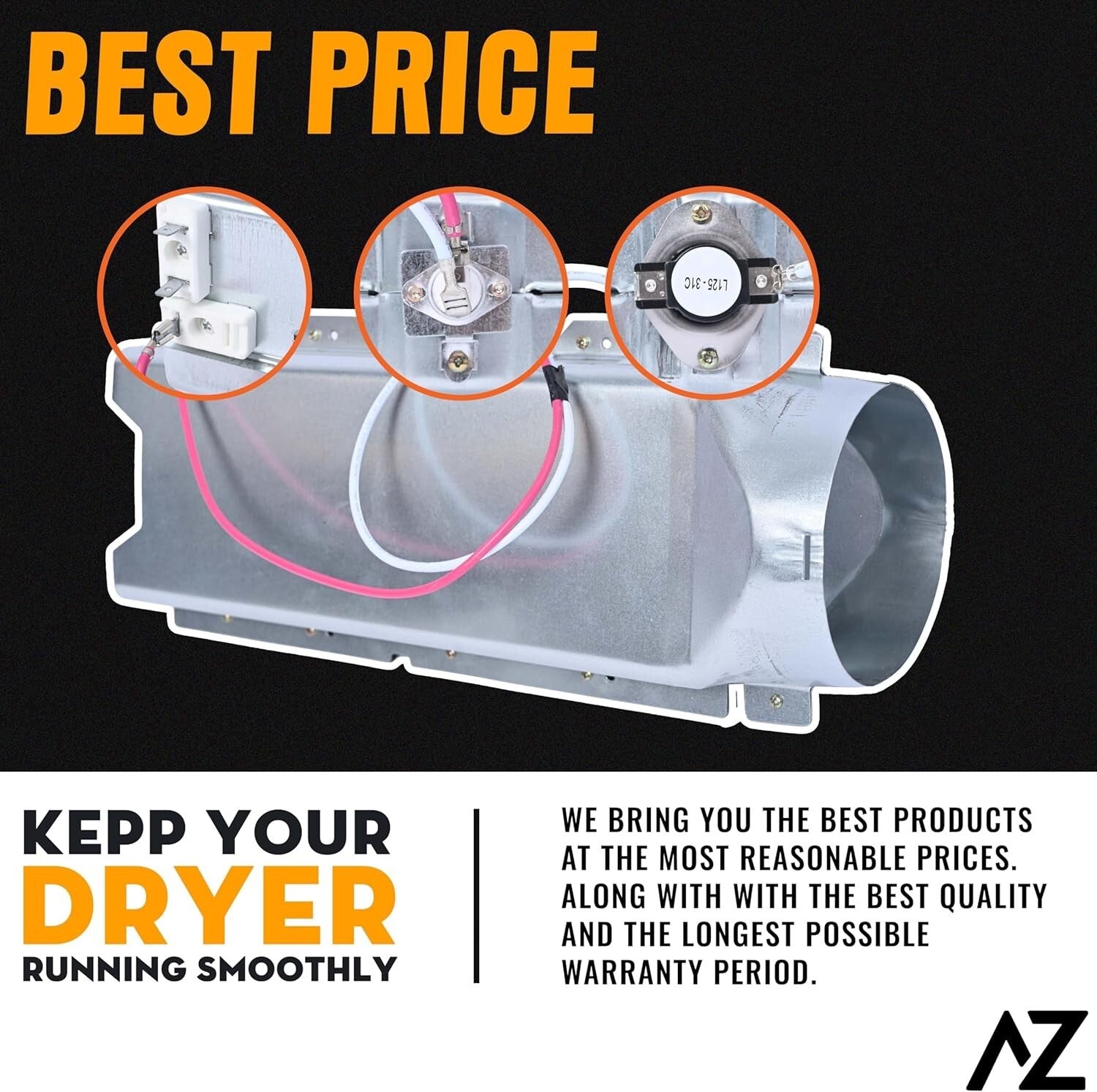 4.54lb Dryer Heating Element for LG DLEX - High Quality with Easy Installation