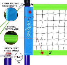 Load image into Gallery viewer, Outdoor Volleyball Set with Easy Setup &amp; Carry Bag - Perfect for Family Fun