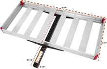 Load image into Gallery viewer, Heavy-Duty Rust-Resistant Hitch Cargo Carrier - 48" x 21" for Safe Transport