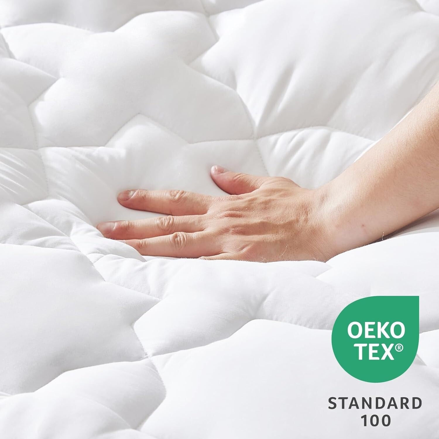 Chic Hexagram Design RV King Mattress Cover - Comfortable & Breathable (72x80)