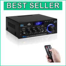 Load image into Gallery viewer, Versatile HiFi Stereo Mini Amplifier - Remote, Mic Jack &amp; 6 EQ Modes
