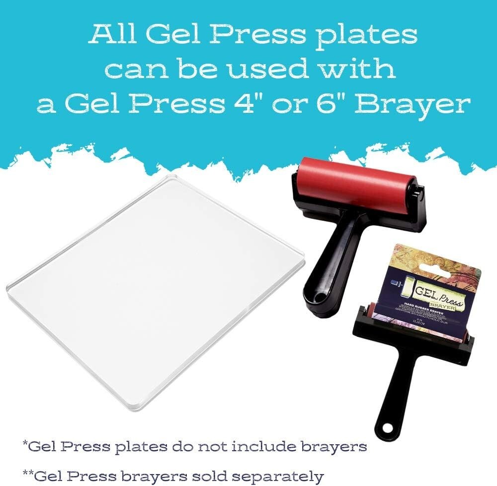 Durable 12" x 14" Gel Print Plate - Perfect for Card Making and Scrapbooking